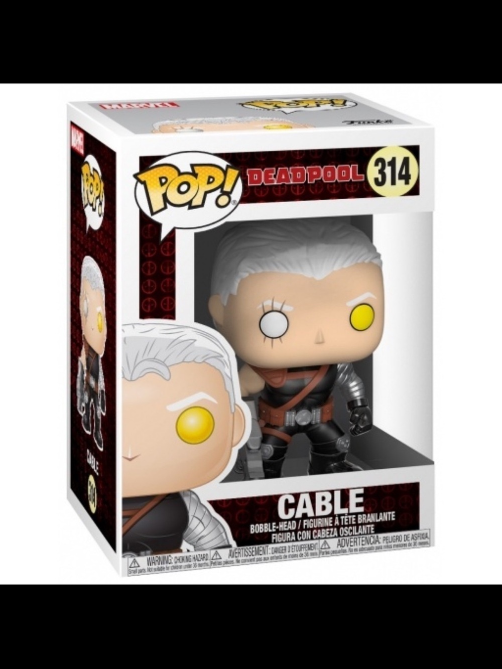 Funko Pop Marvel Deadpool Cable #314 Vinyl Bobble-Head Figure - Picture 3 of 4